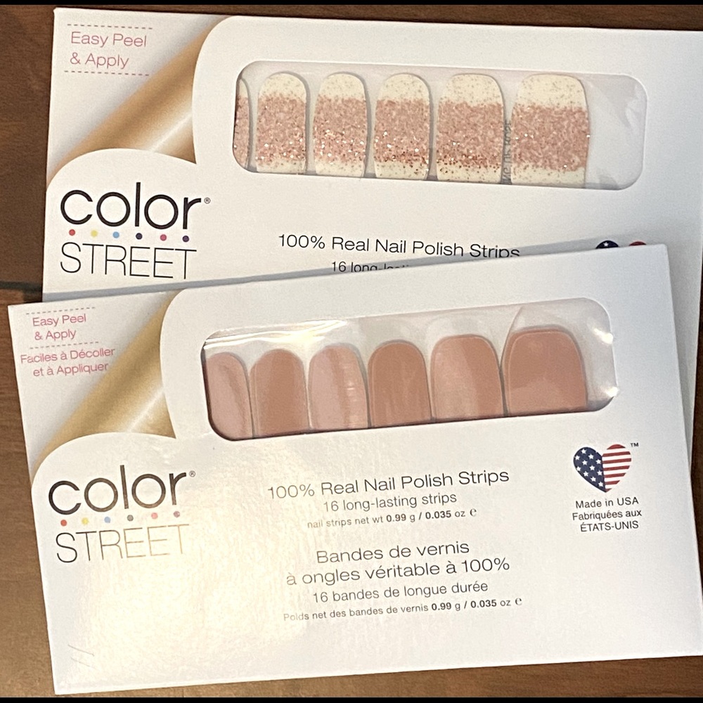 ColorStreet Nail Strips, Giza Sands & CU Rose Gold
